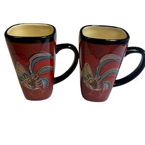 MESA INTERNATIONAL Rooster Mugs 14 Oz. Set of 2